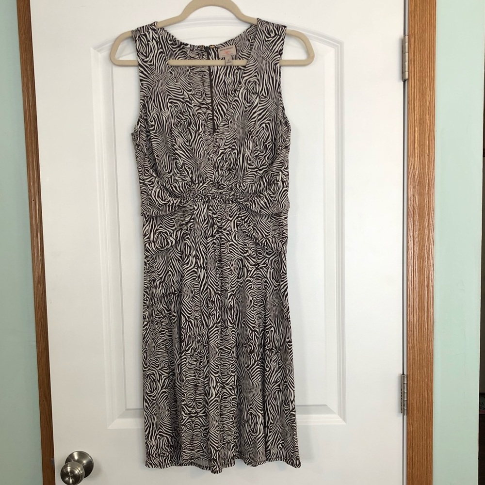 Brown and white Banana Republic Dress- 8